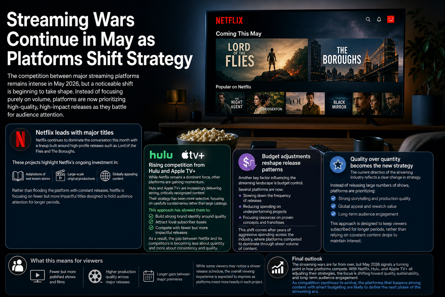 Streaming Wars Continue in May as Platforms Shift Strategy